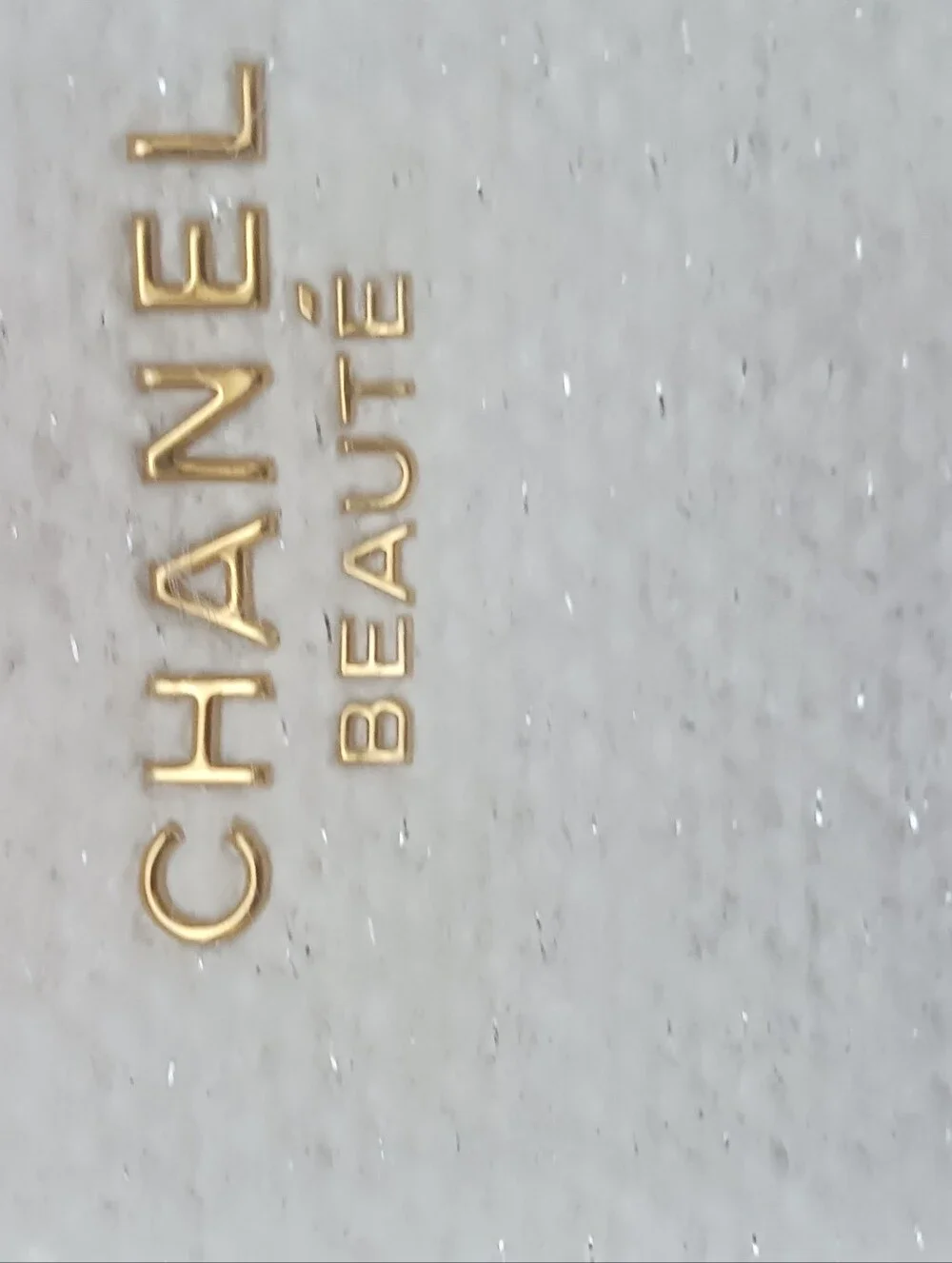 CHANEL white fuzzy